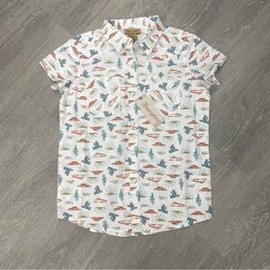 Wrangler NWT girl’s western short sleeve top desert all-over print size L